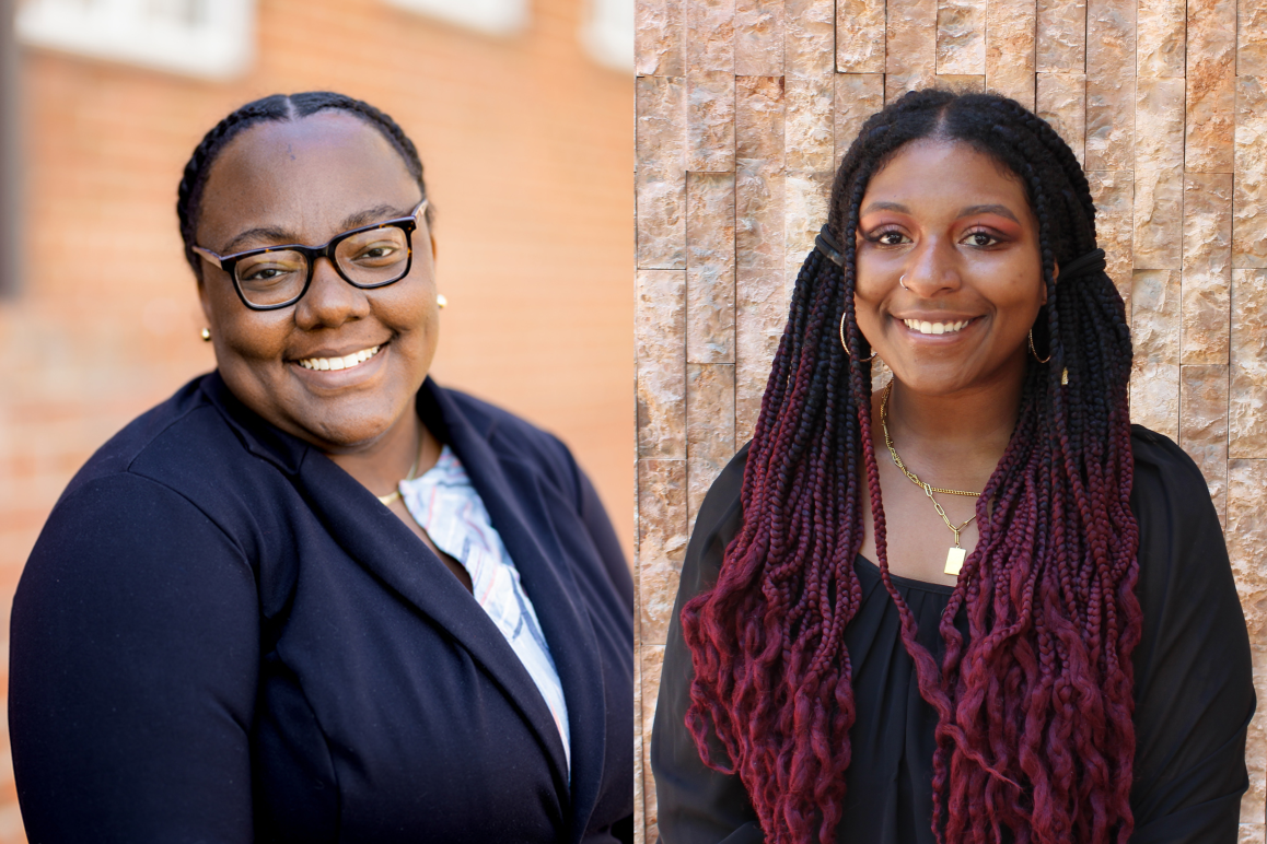 Portrait headshots of Ashley Graves and Camille Moore, ACLU of Colorado interns